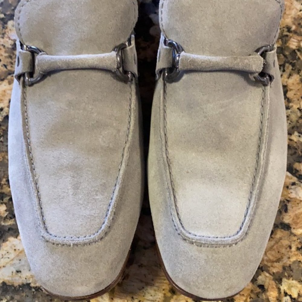 Kenneth Cole Men’s Grey Suede Loafers - Size 9 1/2